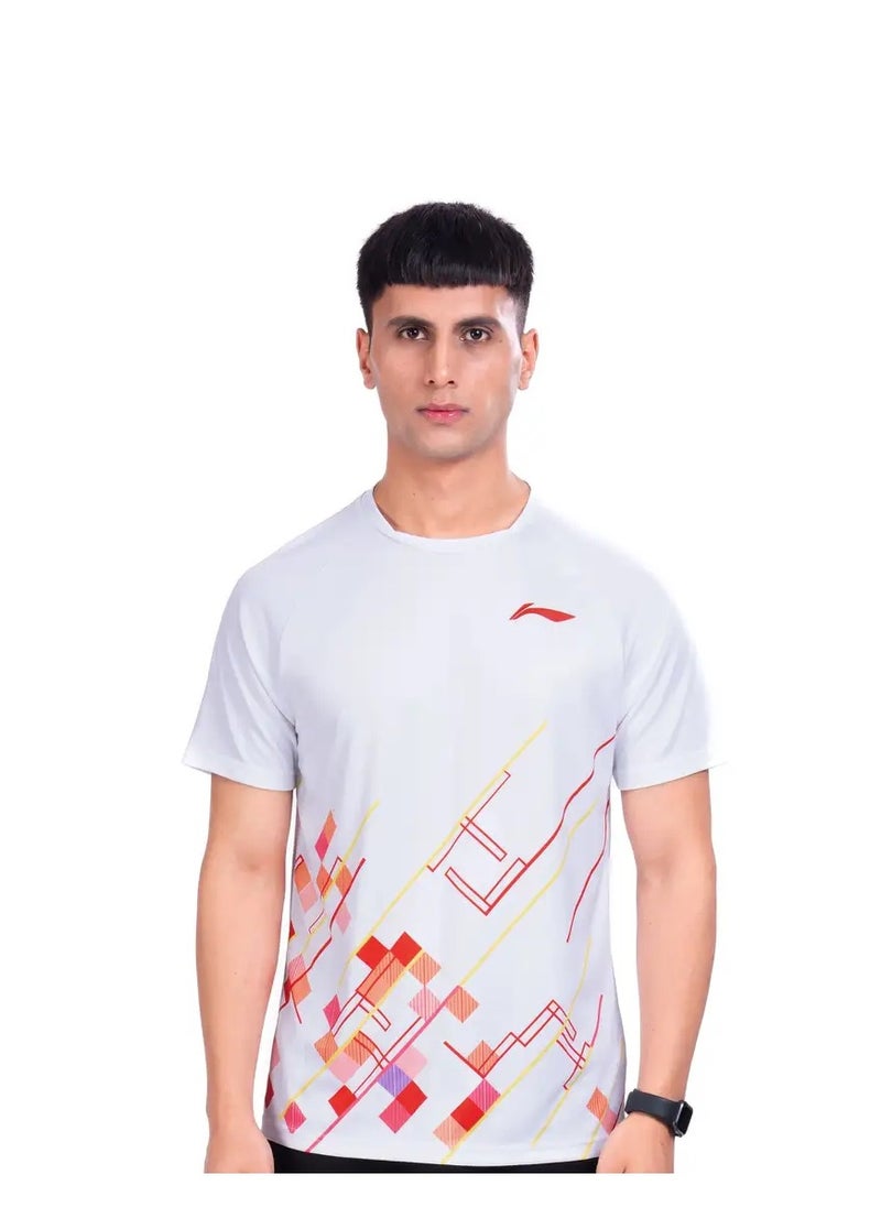 PRISM ROUND NECK-T-SHIRT- (WHITE) (ATST963-2-S)