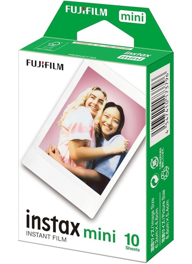 Fujifilm Instax Mini Single Pack 10 Sheets Instant Film for Fuji Instant Cameras