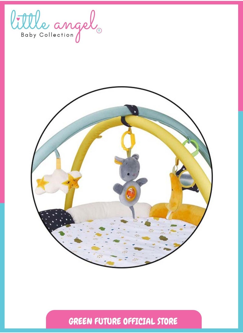 Baby Activity Gym Toys Playmat With Hanging Rattles