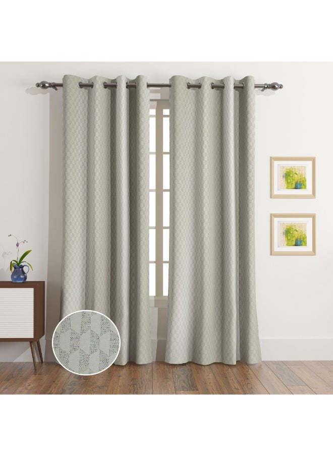 Artisan He X A 2-Piece Jacquard Extra Long Curtain Set 135 X 300 Cm