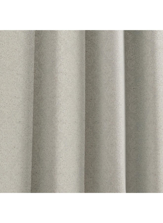 Artisan 2-Piece Damask Jacquard Extra Long Curtain Set 135 X 300 Cm