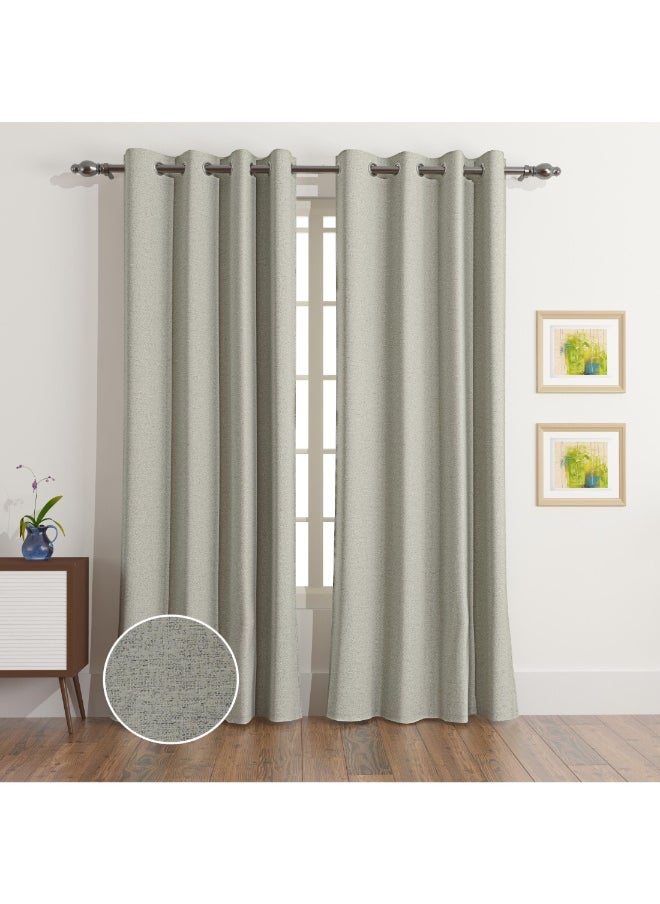 Artisan York 2-Piece Jacquard Extra Long Curtain Set 135 X 300 Cm