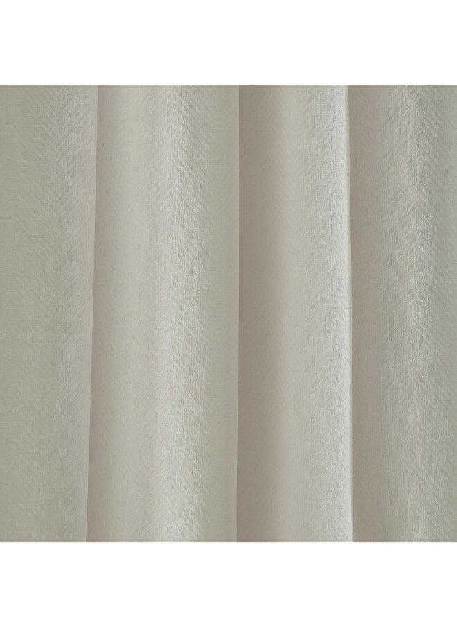 Artisan 2-Piece Chevron Jacquard Extra Long Curtain Set 300 X 135 Cm