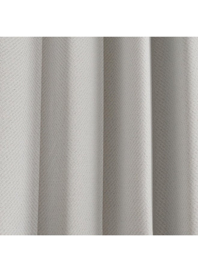 Artisan 2-Piece Chevron Jacquard Extra Long Curtain Set 135 X 300 Cm