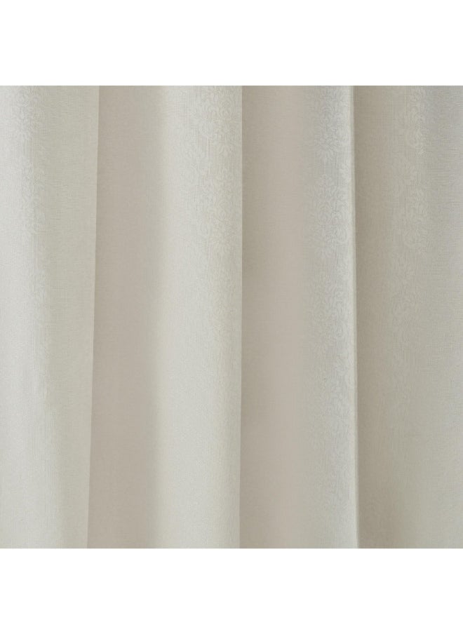 Artisan 2-Piece Damask Jacquard Extra Long Curtain Set 135 X 300 Cm