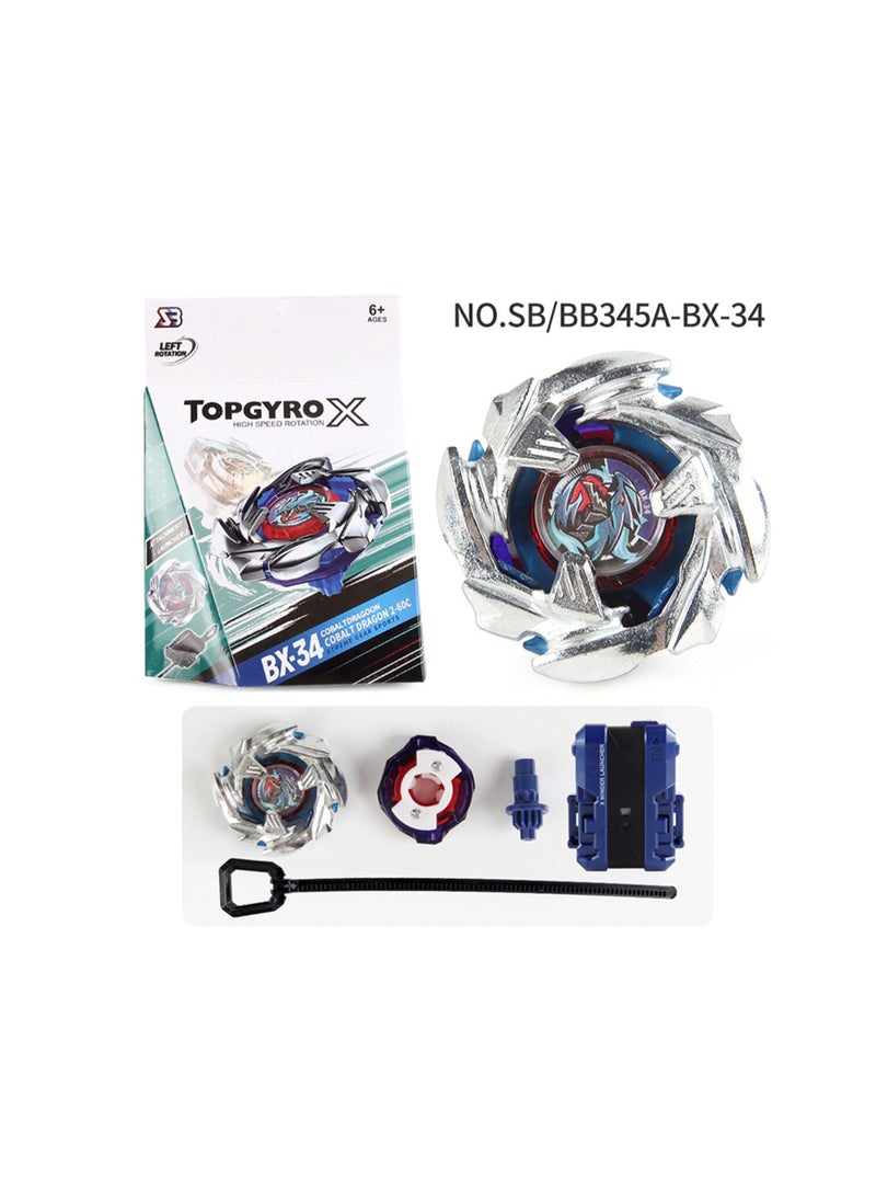 Beyblade Game Metal Fusion 4D Beyblade, X Beyblade Boxed with Launcher, (SB/BB345A-BX-34 Boxed Beyblade)