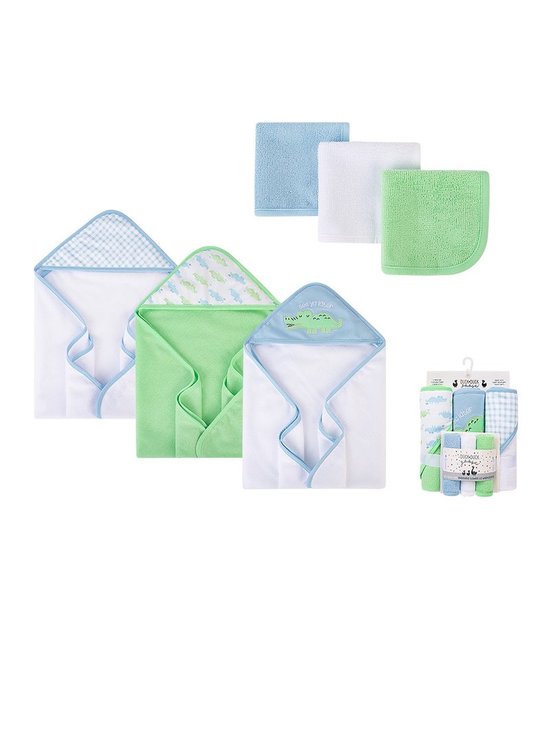 Factory Price 6 Piece Newborn Bath Towel Gift Set - D