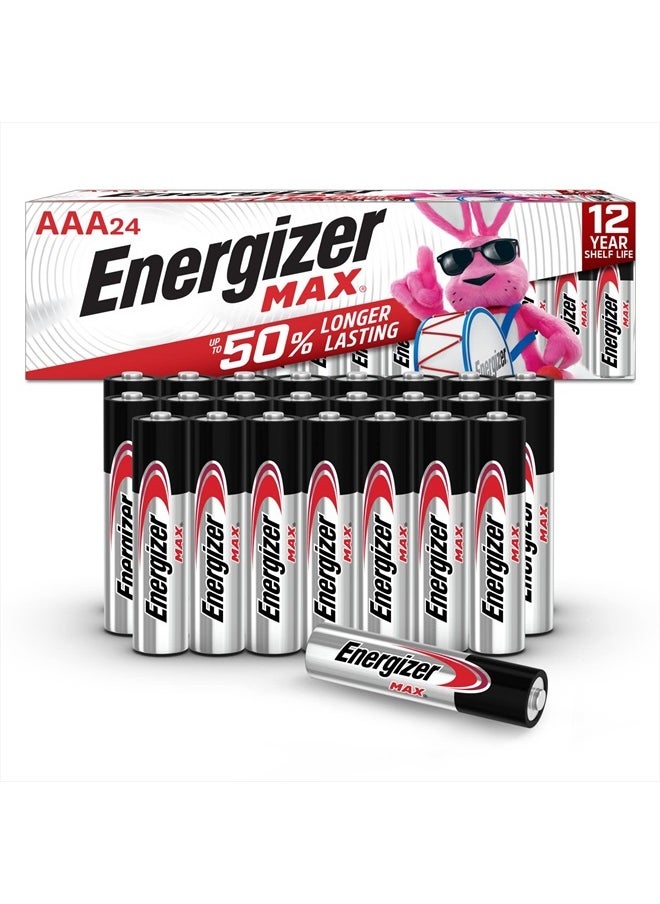 AAA Batteries, Max Triple A Max Battery Alkaline, 24 Count