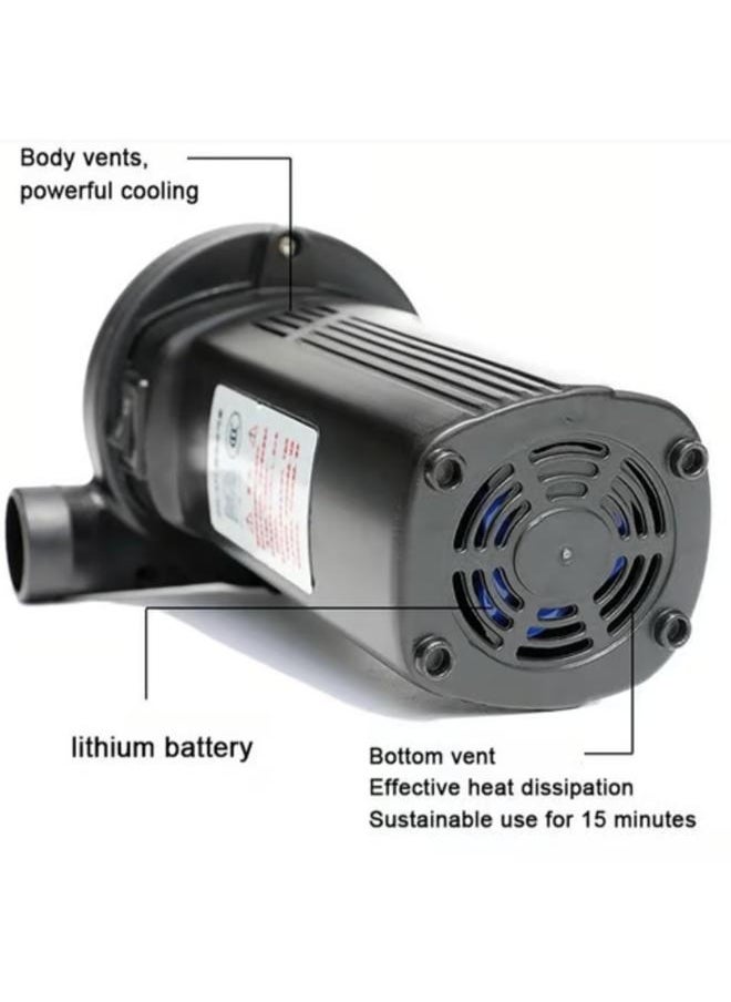 12V 100V-240V Rechargeable Electric Air Pump Inflate Deflate 4500mAh Battery Air Injector Inflator For Boat Inflatable Bed