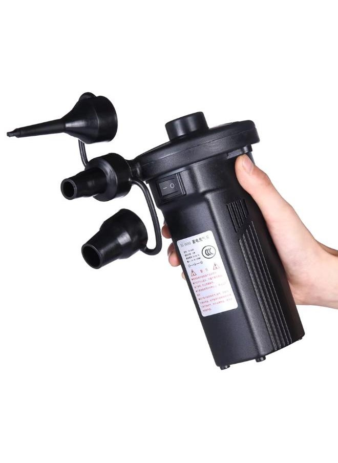 12V 100V-240V Rechargeable Electric Air Pump Inflate Deflate 4500mAh Battery Air Injector Inflator For Boat Inflatable Bed