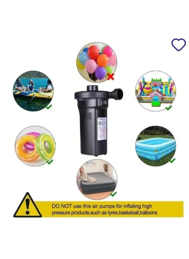 12V 100V-240V Rechargeable Electric Air Pump Inflate Deflate 4500mAh Battery Air Injector Inflator For Boat Inflatable Bed