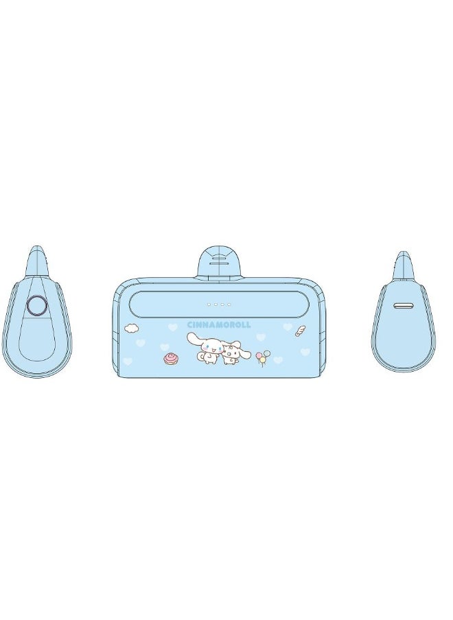 Sanrio characters 4500mAh Plug-in Type-C Power Bank(Cinnamoroll)  Model: F69