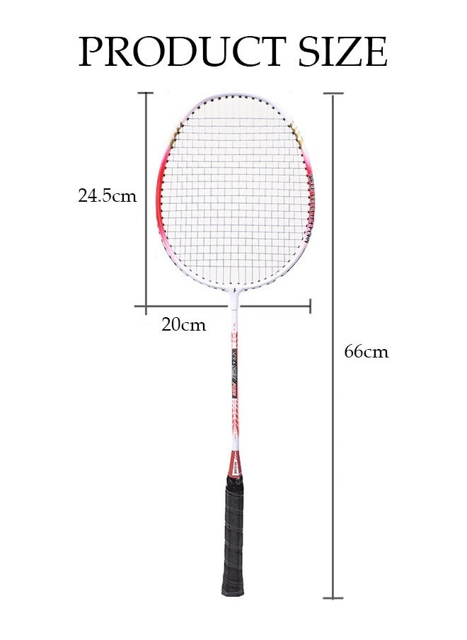 Badminton Rackets Set 2 Player Badminton Rackets Lightweight Badminton Racquet with 3 Shuttlecocks and 1 Carrying Bag,Badminton Backyard Games for Outdoor,Garden,Beach,Family Fun Game