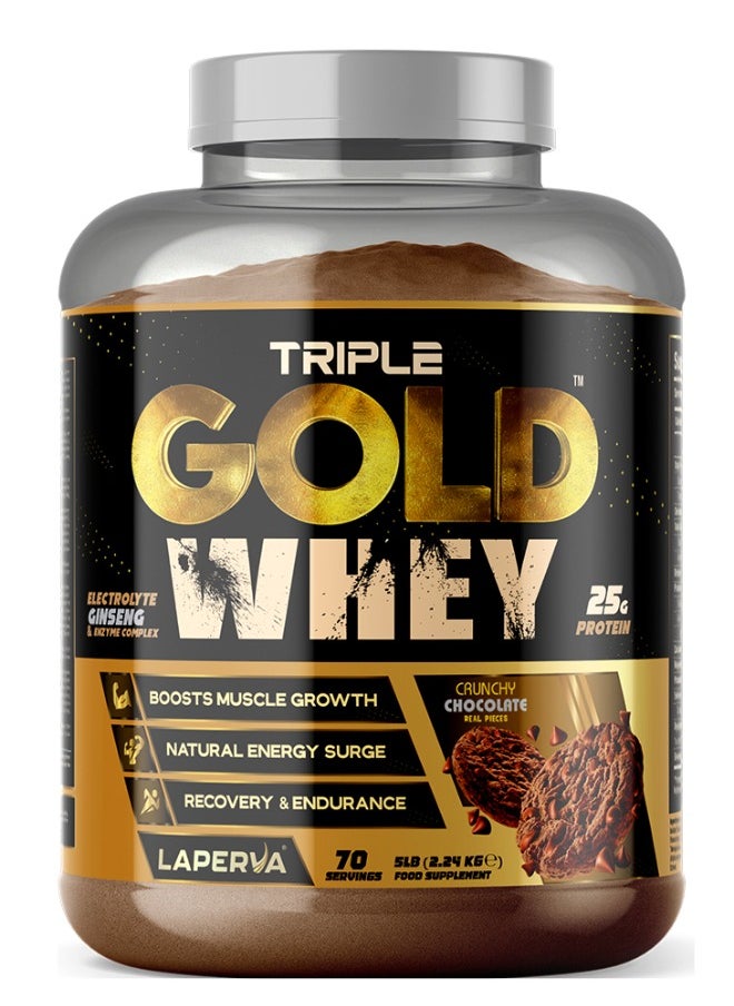 Laperva Triple Gold Whey Crunchy Chocolate Flavour 5 LB