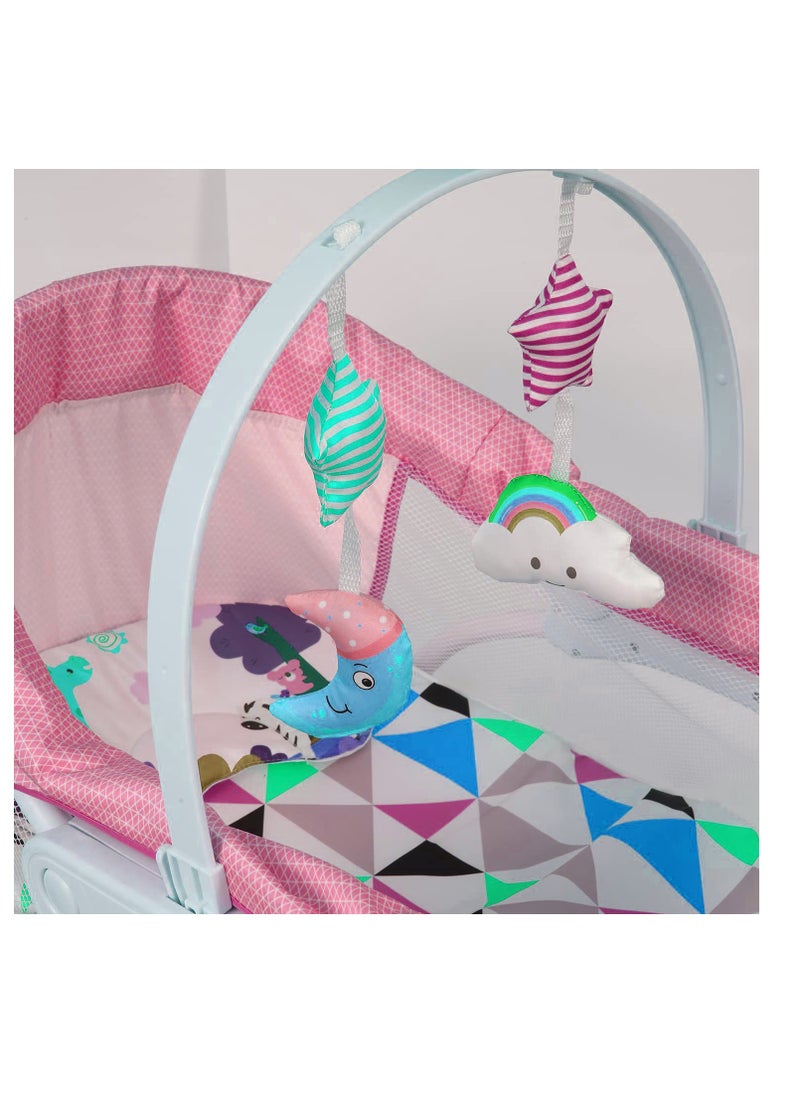 Portable Swing Baby Rocker Bassinet - Pink