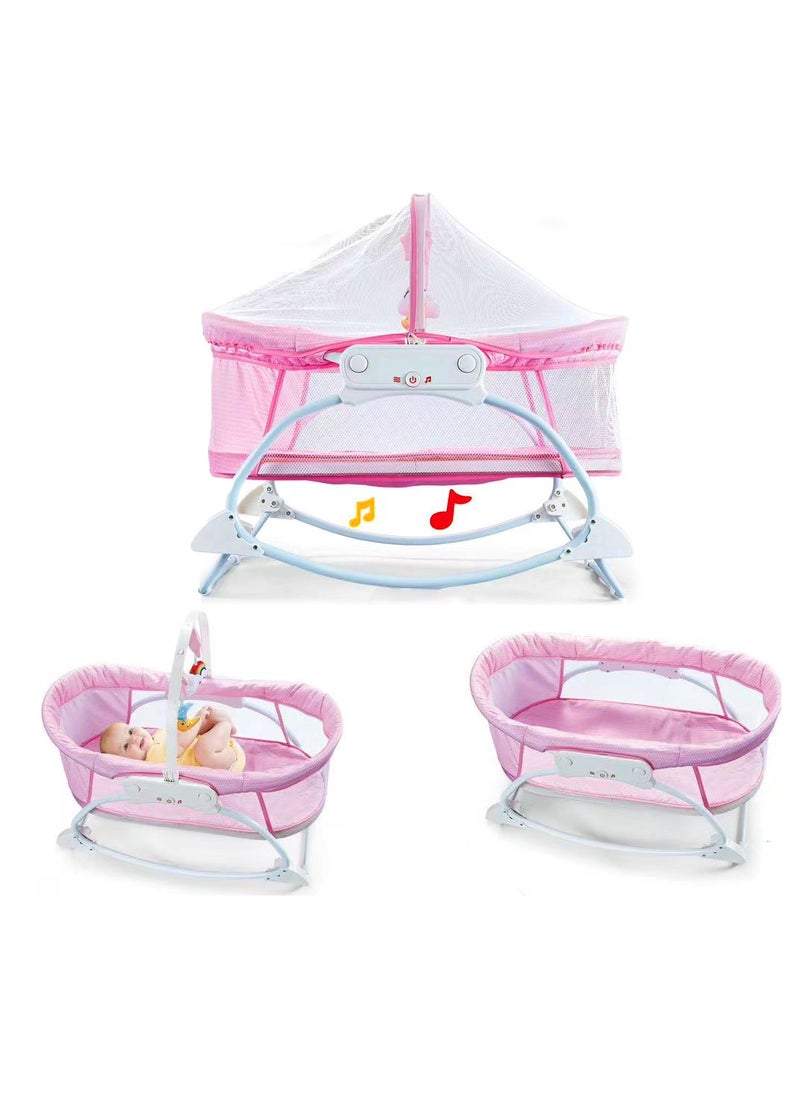 Portable Swing Baby Rocker Bassinet - Pink