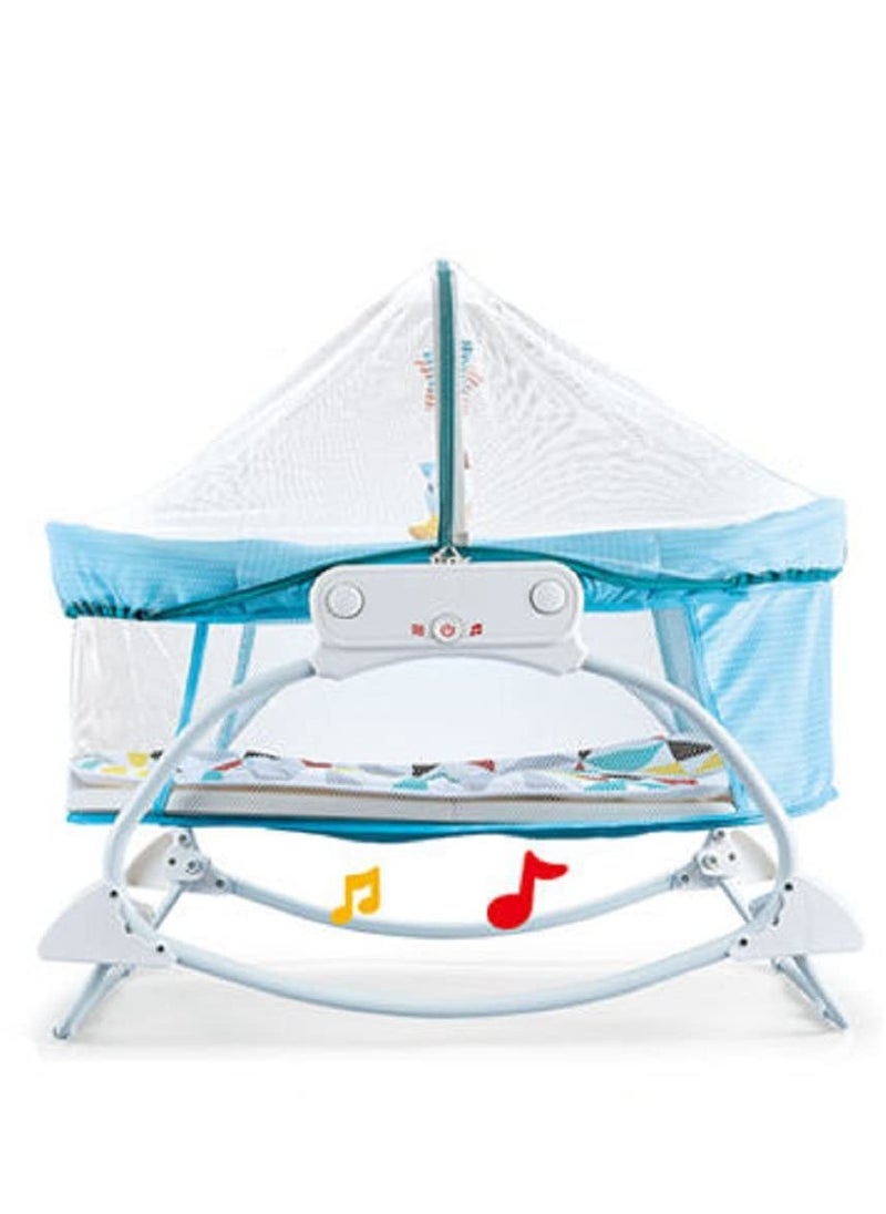 Portable Swing Baby Rocker Bassinet - Blue