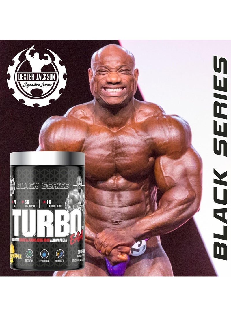 Black Series Turbo EAA 30 Servings 345g - Advanced Essential Amino Acids for Muscle Recovery and Performance (Mango)