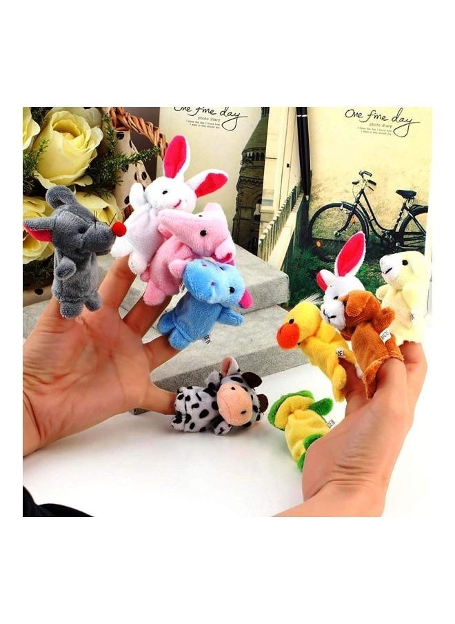 Pack Of 20 Fabric Animal Finger Puppet Set