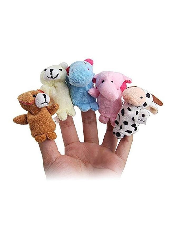 Pack Of 20 Fabric Animal Finger Puppet Set