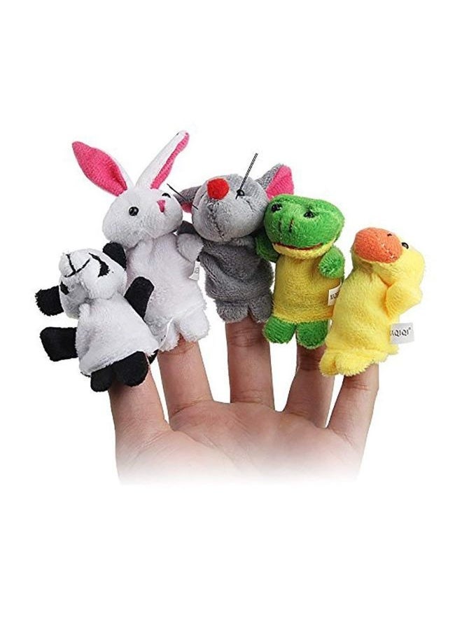 Pack Of 20 Fabric Animal Finger Puppet Set