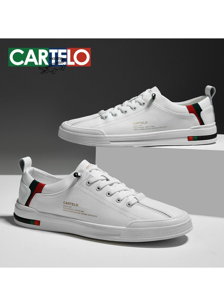 New CARTELO Sports And Leisure Shoes Low Cut Solid Color Business Board Shoes