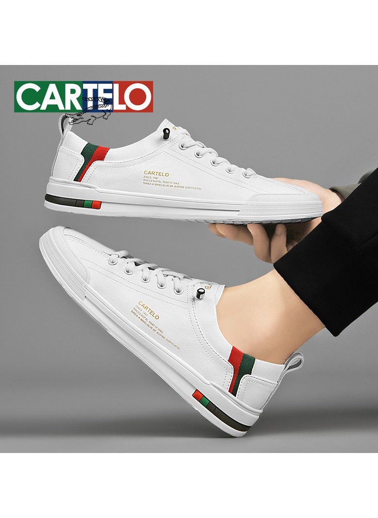 New CARTELO Sports And Leisure Shoes Low Cut Solid Color Business Board Shoes