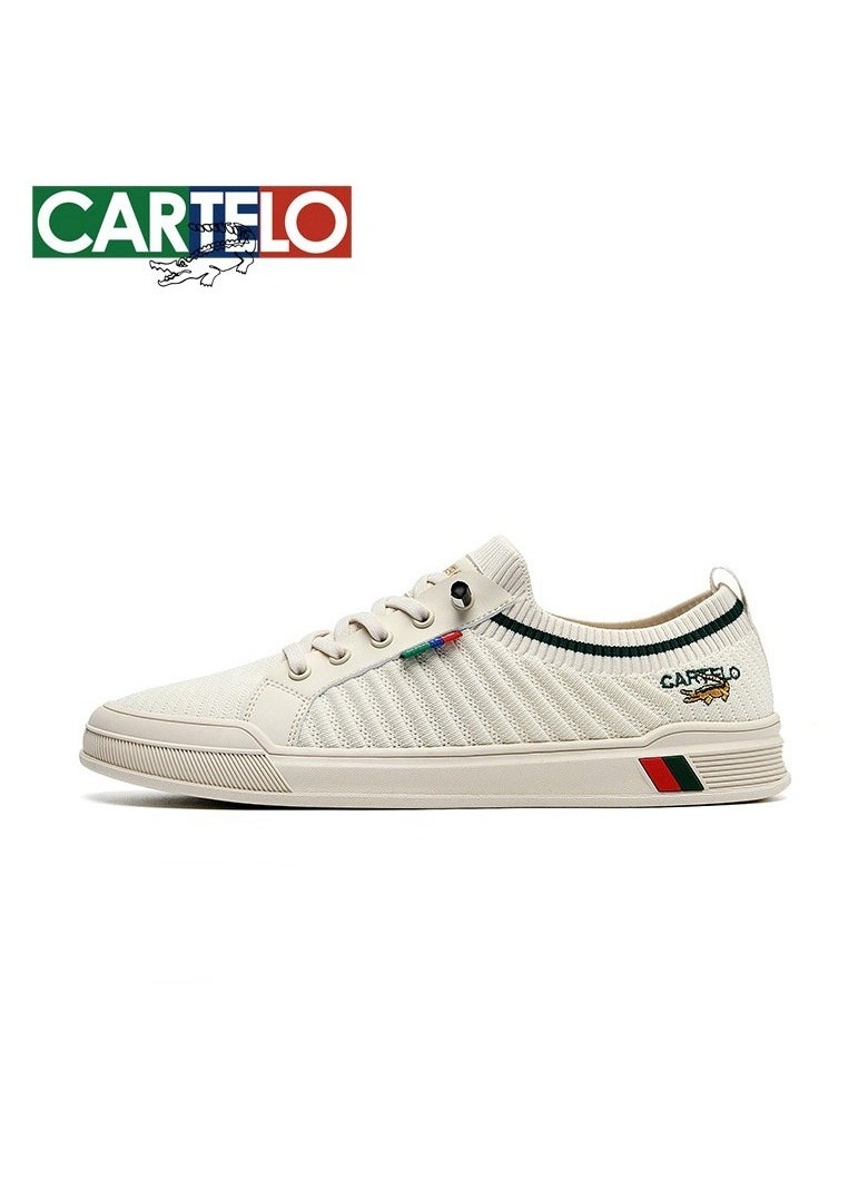 New CARTELO Sports And Leisure Shoes Low Cut Solid Color Business Board Shoes
