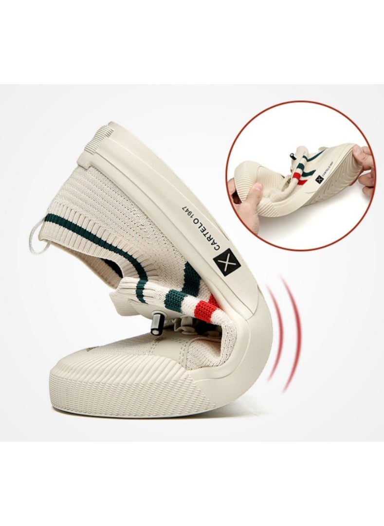 New CARTELO Sports And Leisure Shoes Low Cut Solid Color Business Board Shoes