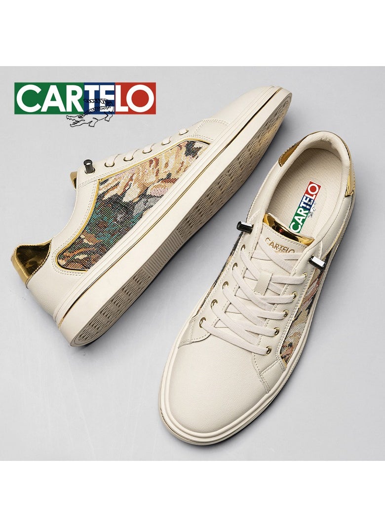 New CARTELO Sports And Leisure Shoes Low Cut Solid Color Business Board Shoes