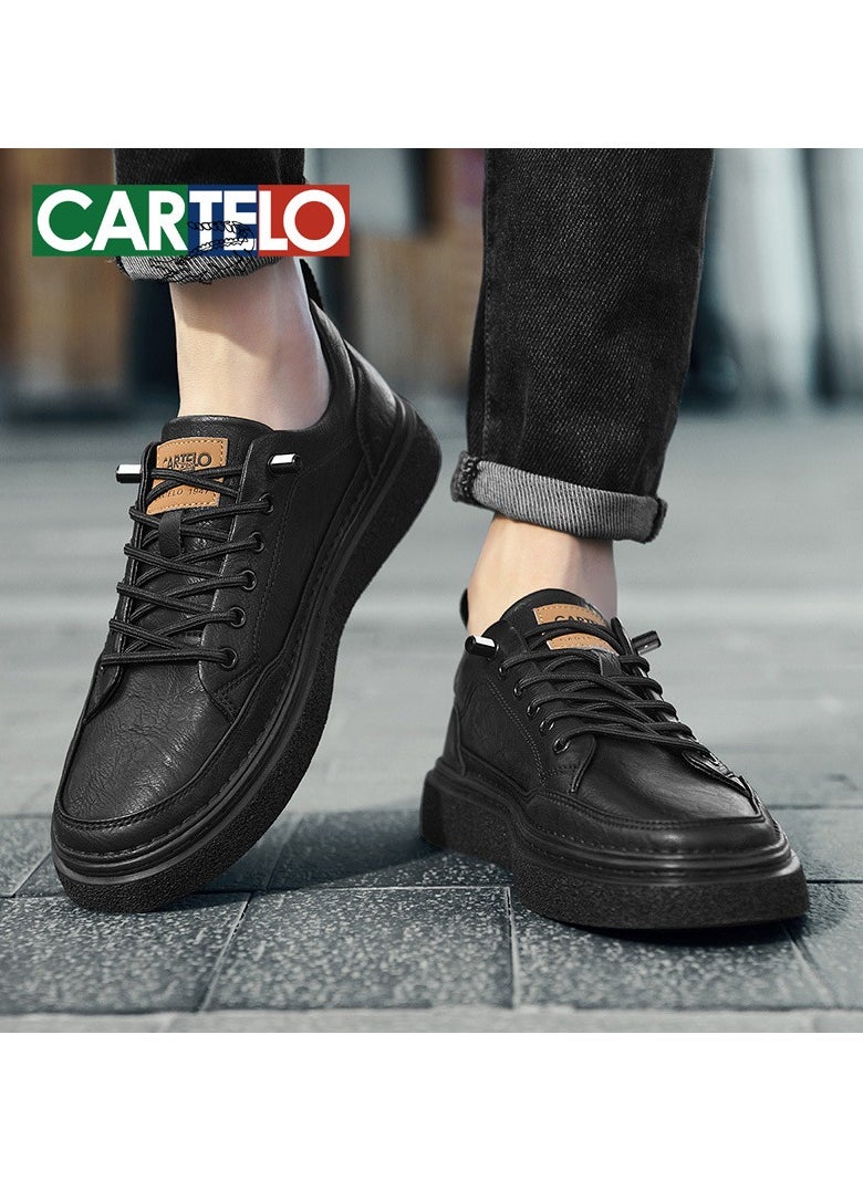 New CARTELO Sports And Leisure Shoes Low Cut Solid Color Business Board Shoes