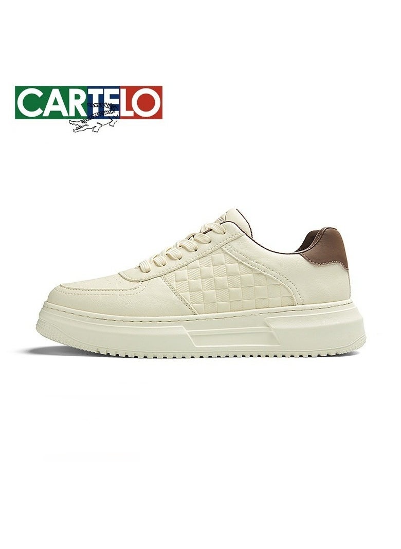 New CARTELO Sports And Leisure Shoes Low Cut Solid Color Business Board Shoes