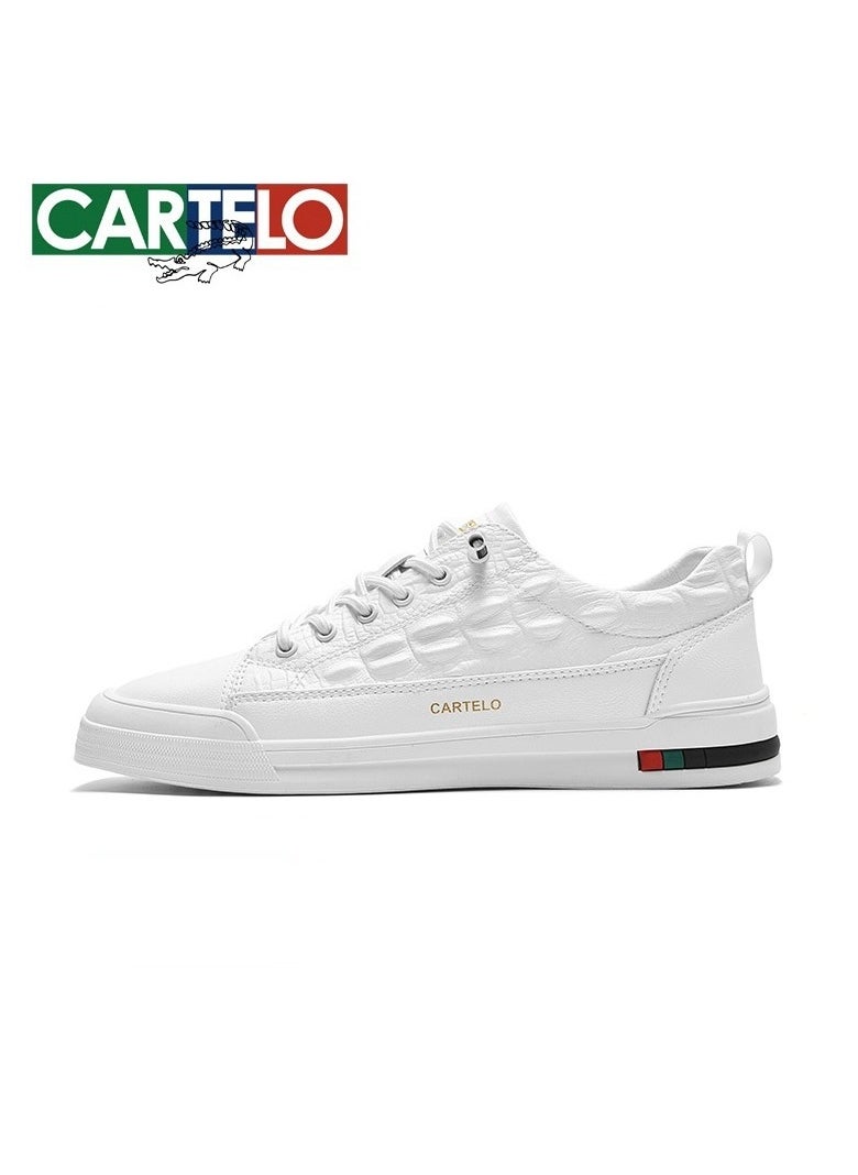New CARTELO Sports And Leisure Shoes Low Cut Solid Color Business Board Shoes