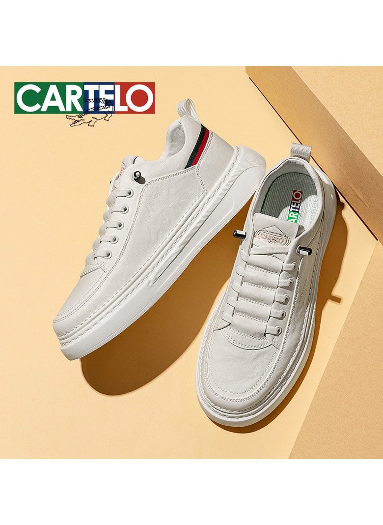 New CARTELO Sports And Leisure Shoes Low Cut Solid Color Business Board Shoes