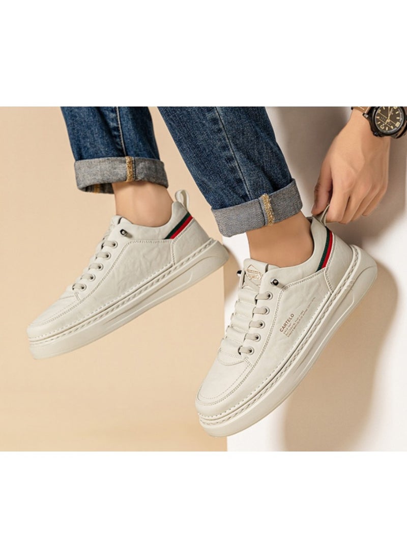 New CARTELO Sports And Leisure Shoes Low Cut Solid Color Business Board Shoes