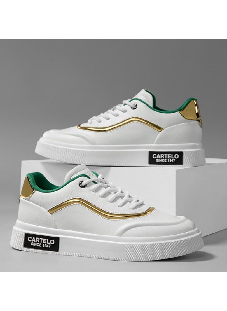 New CARTELO Sports And Leisure Shoes Low Cut Solid Color Business Board Shoes
