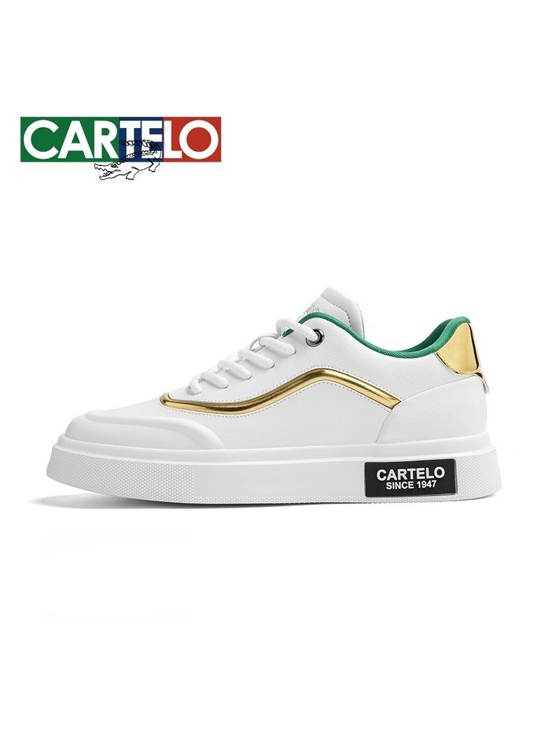 New CARTELO Sports And Leisure Shoes Low Cut Solid Color Business Board Shoes