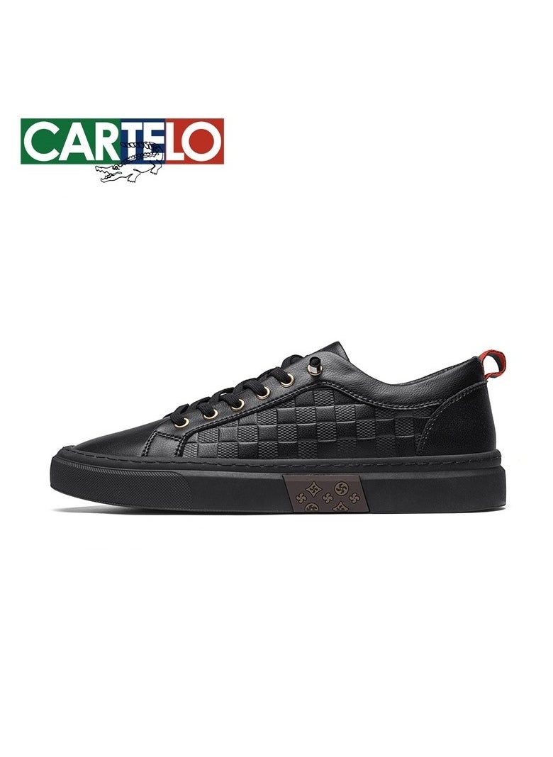 New CARTELO Sports And Leisure Shoes Low Cut Solid Color Business Board Shoes