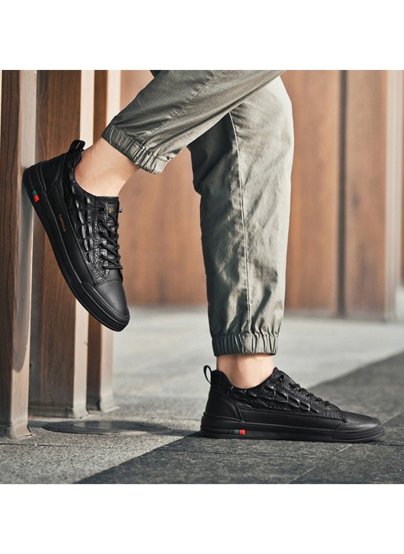 New CARTELO Sports And Leisure Shoes Low Cut Solid Color Business Board Shoes