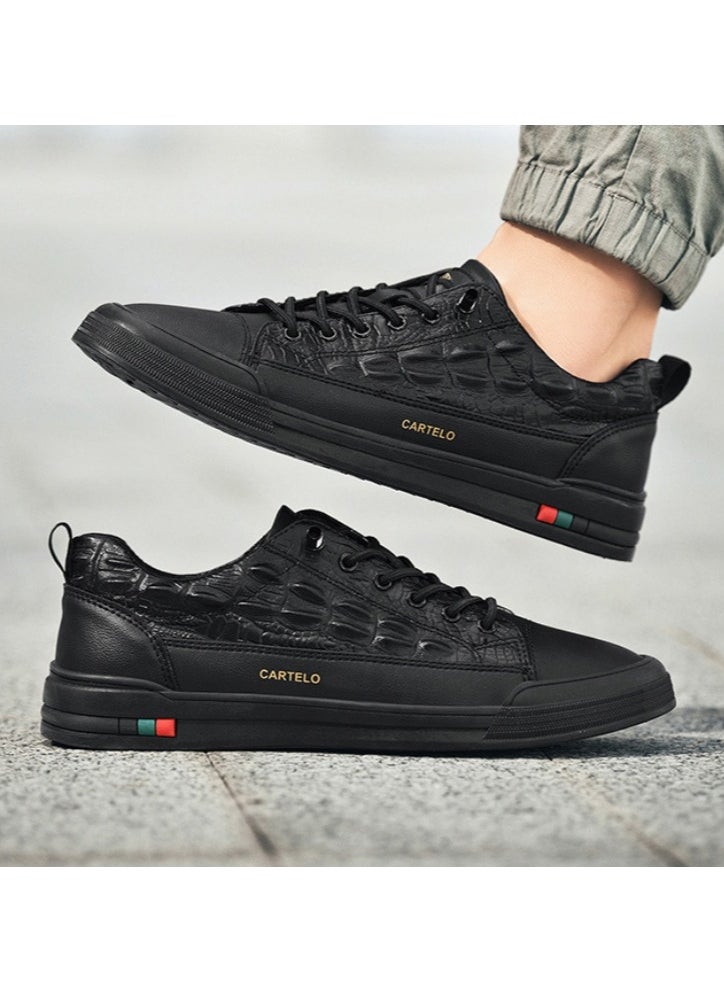 New CARTELO Sports And Leisure Shoes Low Cut Solid Color Business Board Shoes