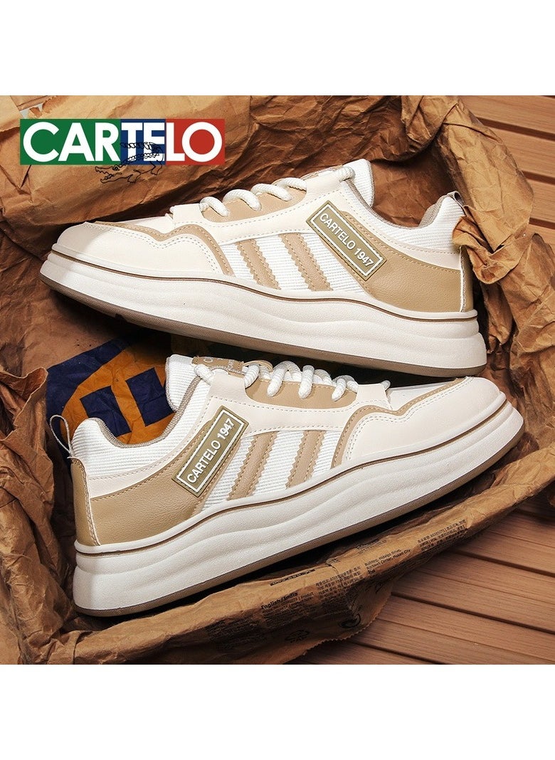 New CARTELO Sports And Leisure Shoes Low Cut Solid Color Business Board Shoes