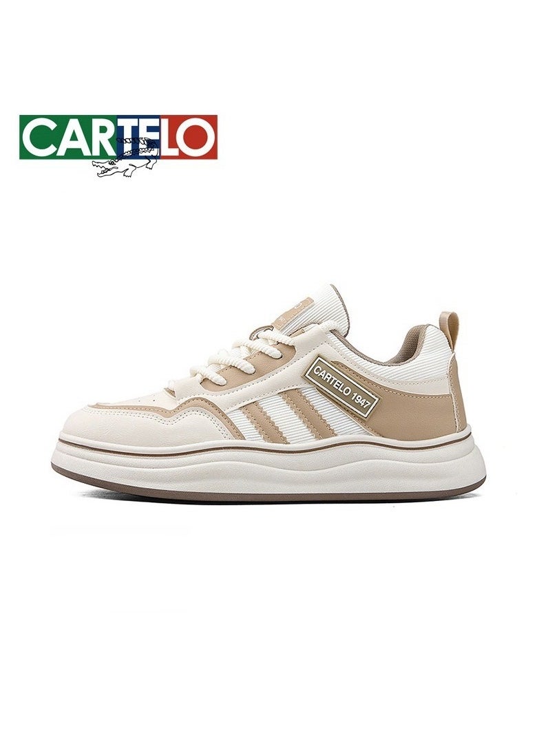 New CARTELO Sports And Leisure Shoes Low Cut Solid Color Business Board Shoes