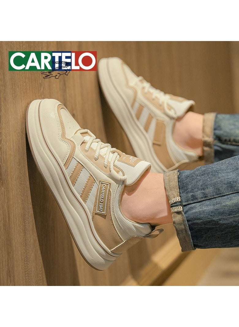 New CARTELO Sports And Leisure Shoes Low Cut Solid Color Business Board Shoes