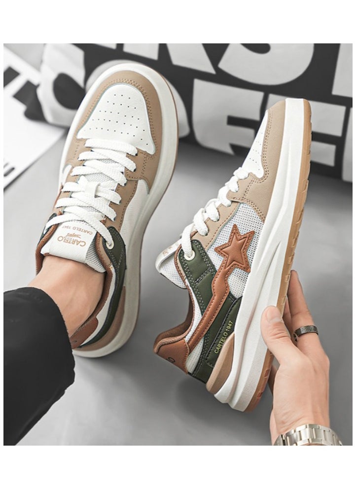 New CARTELO Sports And Leisure Shoes Low Cut Solid Color Business Board Shoes