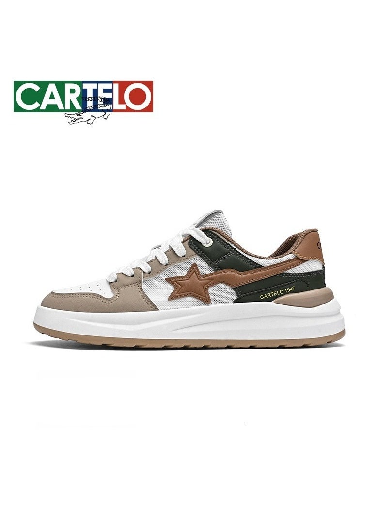 New CARTELO Sports And Leisure Shoes Low Cut Solid Color Business Board Shoes