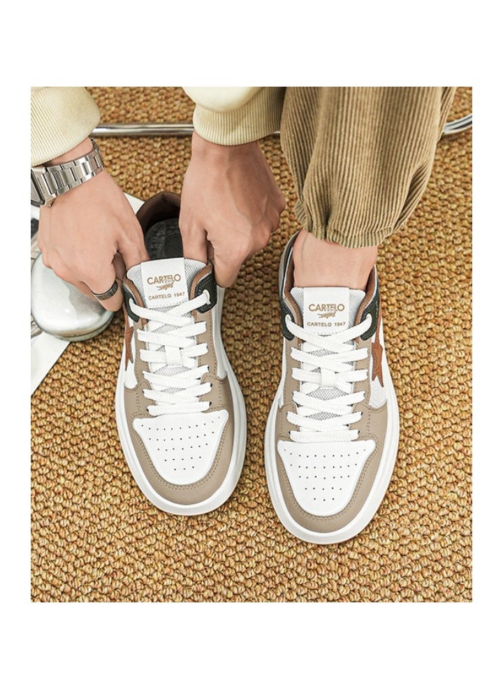 New CARTELO Sports And Leisure Shoes Low Cut Solid Color Business Board Shoes