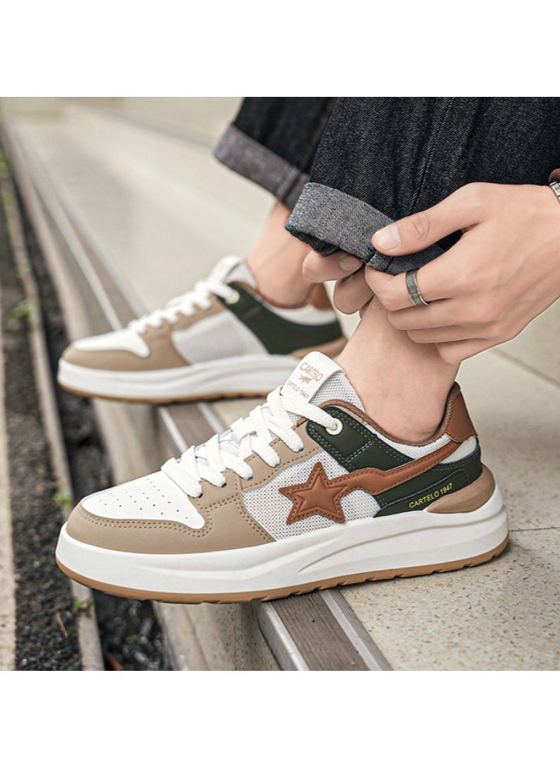 New CARTELO Sports And Leisure Shoes Low Cut Solid Color Business Board Shoes