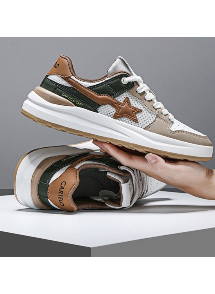 New CARTELO Sports And Leisure Shoes Low Cut Solid Color Business Board Shoes