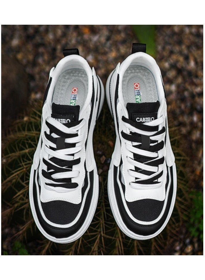 New CARTELO Sports And Leisure Shoes Low Cut Solid Color Business Board Shoes