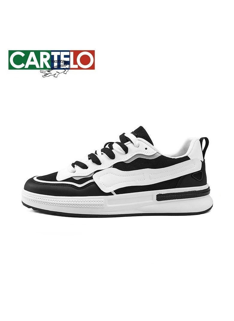 New CARTELO Sports And Leisure Shoes Low Cut Solid Color Business Board Shoes